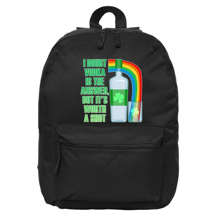 It's Worth a Shot of Vodka 16 in Basic Backpack