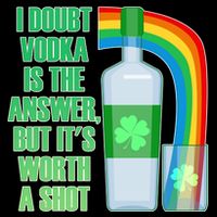 It's Worth a Shot of Vodka 16 in Basic Backpack