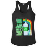 It's Worth a Shot of Vodka Ladies PosiCharge Competitor Racerback Tank