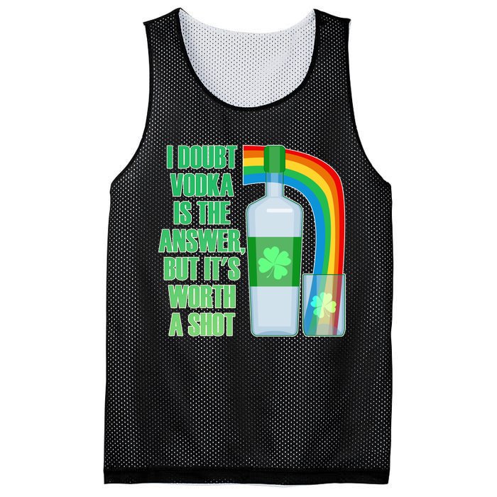 It's Worth a Shot of Vodka Mesh Reversible Basketball Jersey Tank