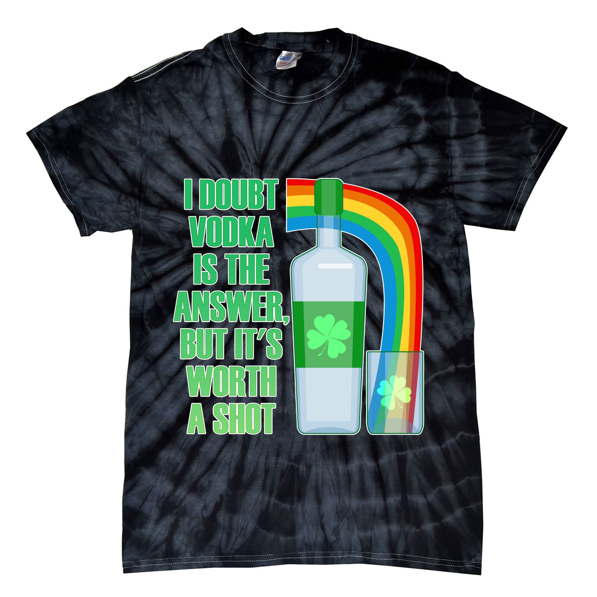 It's Worth a Shot of Vodka Tie-Dye T-Shirt