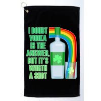 It's Worth a Shot of Vodka Golf Towel