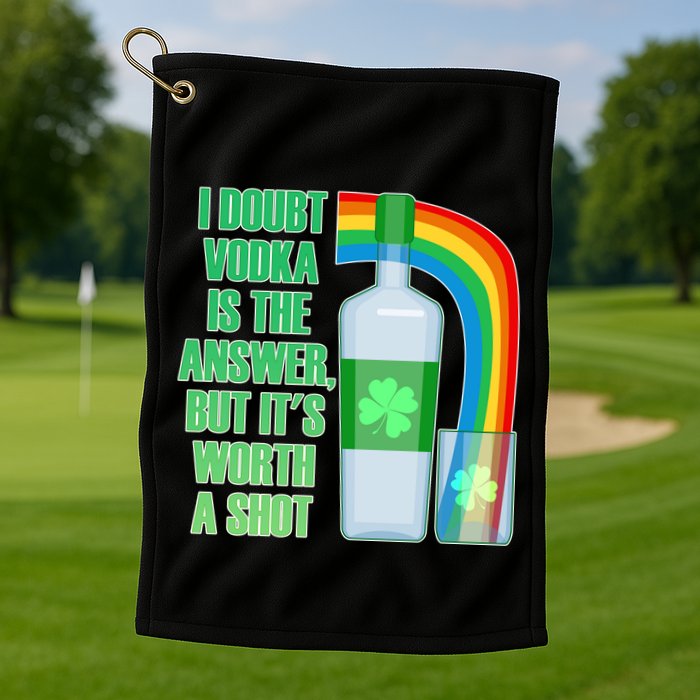 It's Worth a Shot of Vodka Golf Towel