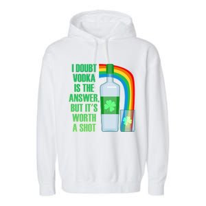 It's Worth a Shot of Vodka Garment-Dyed Fleece Hoodie