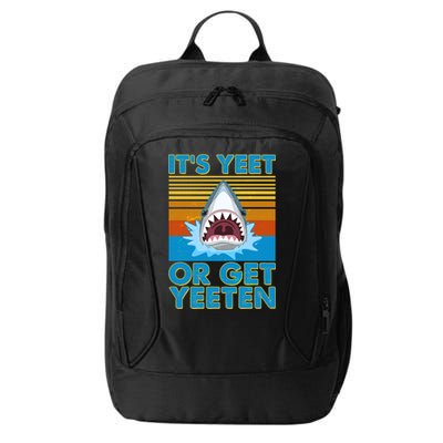 It's Yeet or Get Yeeten Shark Attack City Backpack
