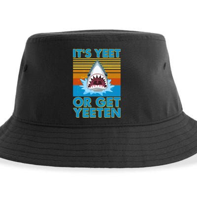 It's Yeet or Get Yeeten Shark Attack Sustainable Bucket Hat