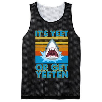 It's Yeet or Get Yeeten Shark Attack Mesh Reversible Basketball Jersey Tank