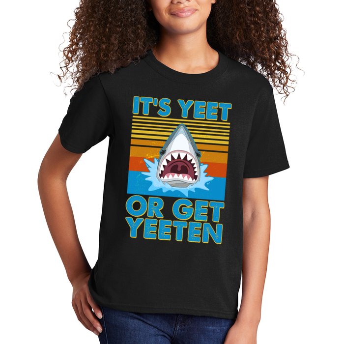It's Yeet or Get Yeeten Shark Attack Kids T-Shirt