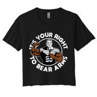 It's Your Right To Bear Arms Women's Crop Top Tee