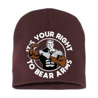It's Your Right To Bear Arms Short Acrylic Beanie