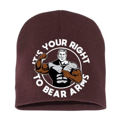 It's Your Right To Bear Arms Short Acrylic Beanie