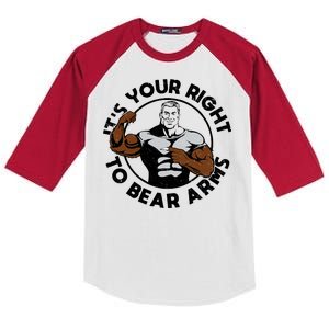 It's Your Right To Bear Arms Kids Colorblock Raglan Jersey