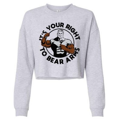 It's Your Right To Bear Arms Cropped Pullover Crew