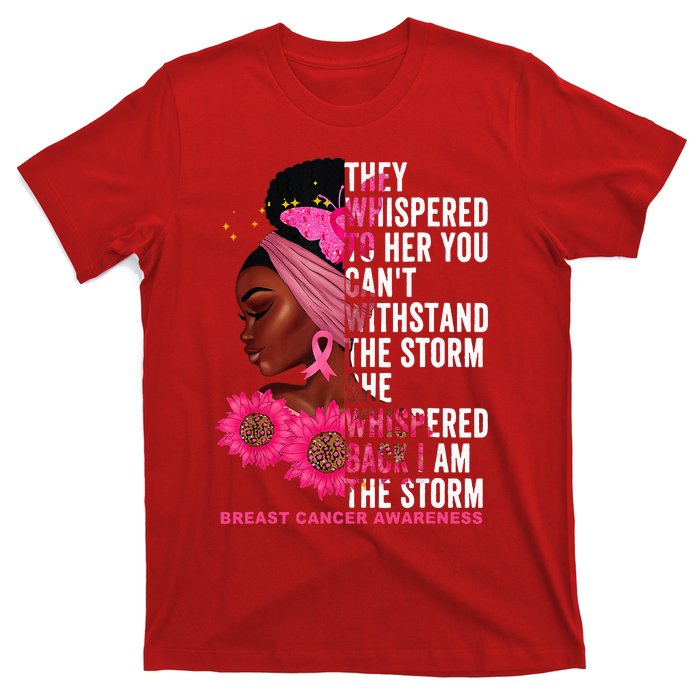 I'm The Storm Black Breast Cancer Survivor Pink Ribbon T-Shirt