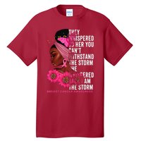 I'm The Storm Black Breast Cancer Survivor Pink Ribbon Tall T-Shirt