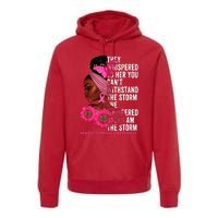 I'm The Storm Black Breast Cancer Survivor Pink Ribbon Premium Hoodie