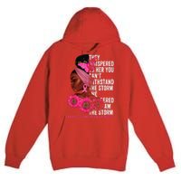 I'm The Storm Black Breast Cancer Survivor Pink Ribbon Premium Pullover Hoodie