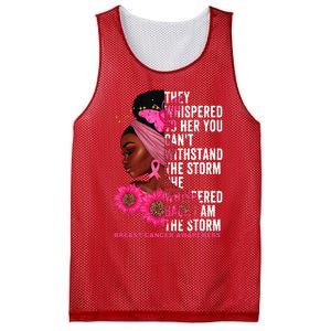 I'm The Storm Black Breast Cancer Survivor Pink Ribbon Mesh Reversible Basketball Jersey Tank