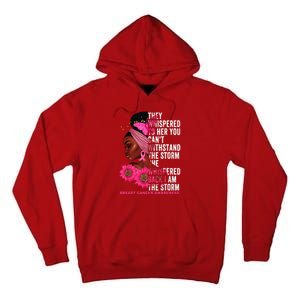 I'm The Storm Black Breast Cancer Survivor Pink Ribbon Tall Hoodie