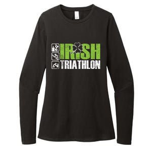 Irish Triathlon Sport Ing Happy St Patrick's Day Funny Gift Womens CVC Long Sleeve Shirt