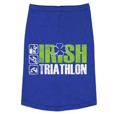 Irish Triathlon Sport Ing Happy St Patrick's Day Funny Gift Doggie Tank