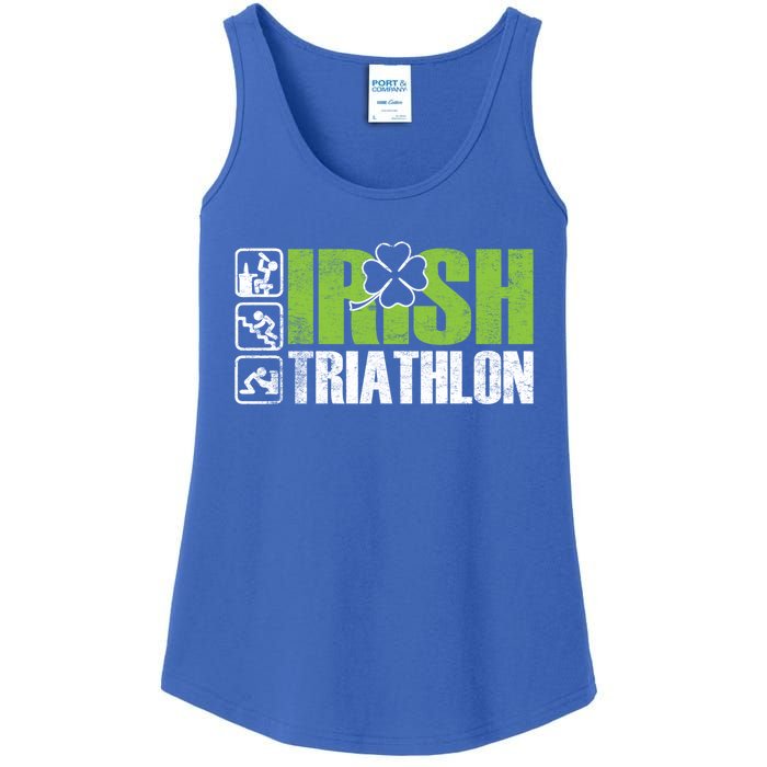 Irish Triathlon Sport Ing Happy St Patrick's Day Funny Gift Ladies Essential Tank