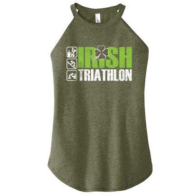 Irish Triathlon Sport Ing Happy St Patrick's Day Funny Gift Women’s Perfect Tri Rocker Tank