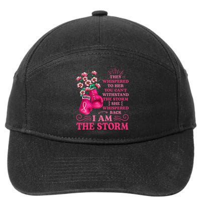 I'm The Storm Boxing Warrior Pink Ribbon  Breast Cancer 7-Panel Snapback Hat