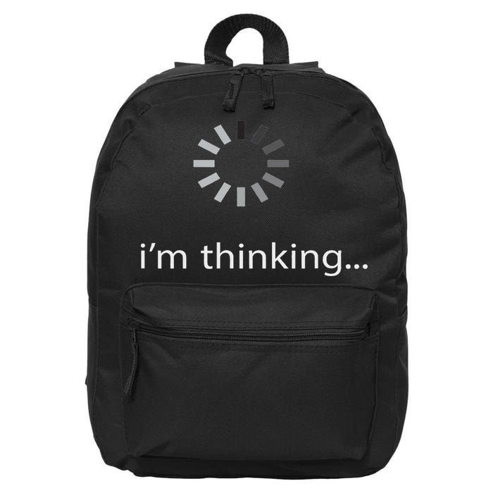 I'm Thinking ... Stand By, I'm Processing This .. Funny 16 in Basic Backpack