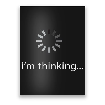 I'm Thinking ... Stand By, I'm Processing This .. Funny Poster