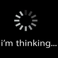 I'm Thinking ... Stand By, I'm Processing This .. Funny Poster