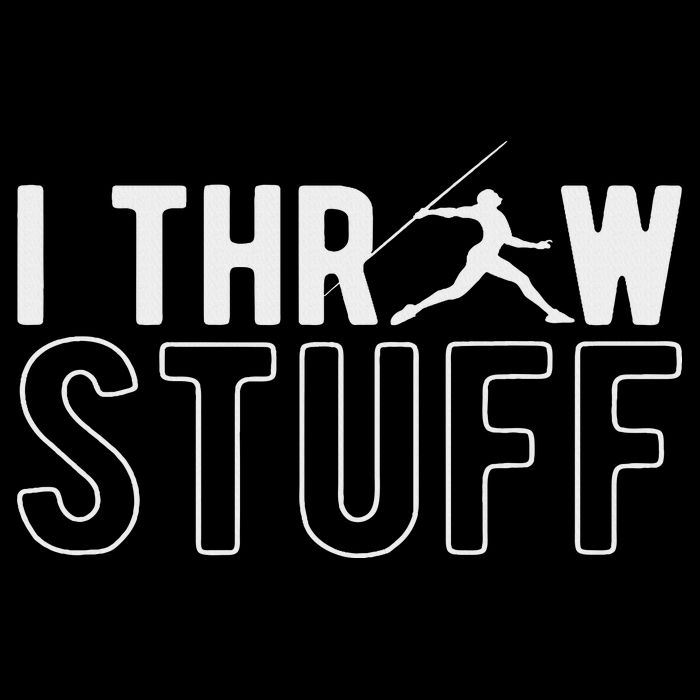 I Throw Stuff Javelin Throw Javelin Thrower 7-Panel Snapback Hat