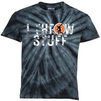 I Throw Stuff Discus Track And Field Athlete Throwers GiftS Kids Tie-Dye T-Shirt