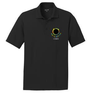 Illinois Total Solar Eclipse Totality April 8 2024 Tie Dye PosiCharge RacerMesh Polo