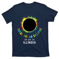 Illinois Total Solar Eclipse Totality April 8 2024 Tie Dye T-Shirt