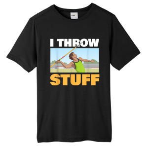 I Throw Stuff For A Shot Put Player Or Shot Putter Tall Fusion ChromaSoft Performance T-Shirt