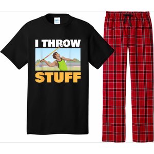 I Throw Stuff For A Shot Put Player Or Shot Putter Pajama Set