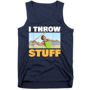 I Throw Stuff For A Shot Put Player Or Shot Putter Tank Top