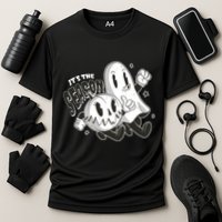 It's The Season Halloween Ghost And Pumpkin Cooling Performance Crew T-Shirt
