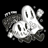 It's The Season Halloween Ghost And Pumpkin Cooling Performance Crew T-Shirt