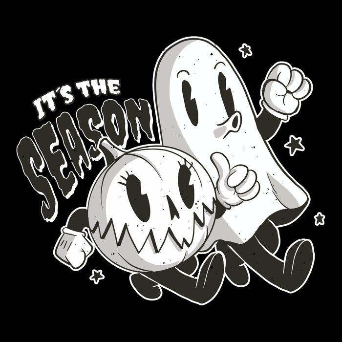 It's The Season Halloween Ghost And Pumpkin Cooling Performance Crew T-Shirt