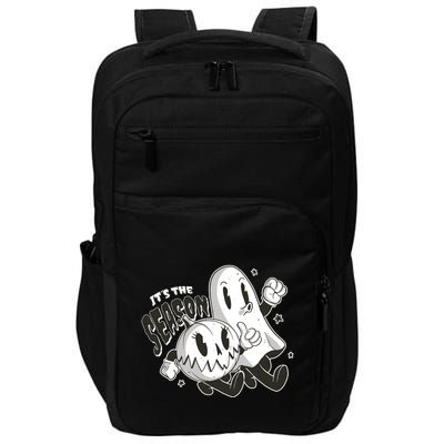 It's The Season Halloween Ghost And Pumpkin Impact Tech Backpack
