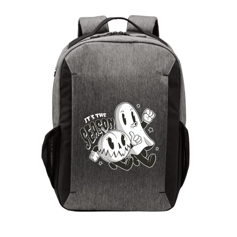 It's The Season Halloween Ghost And Pumpkin Vector Backpack