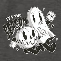 It's The Season Halloween Ghost And Pumpkin Vector Backpack