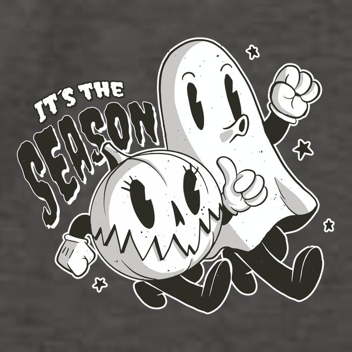 It's The Season Halloween Ghost And Pumpkin Vector Backpack