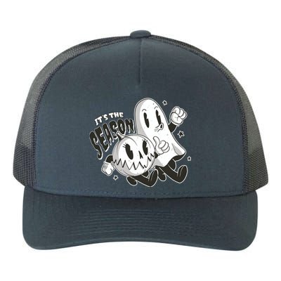 It's The Season Halloween Ghost And Pumpkin Yupoong Adult 5-Panel Trucker Hat