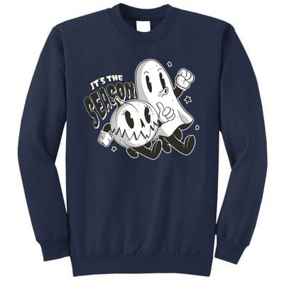 It's The Season Halloween Ghost And Pumpkin Sweatshirt