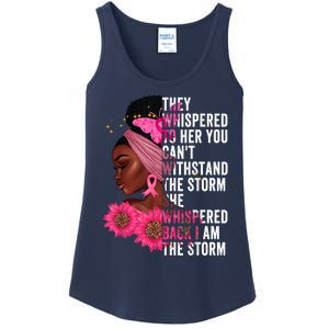 I'm The Storm Black Womens African Breast Cancer Pink Ribbon Ladies Essential Tank