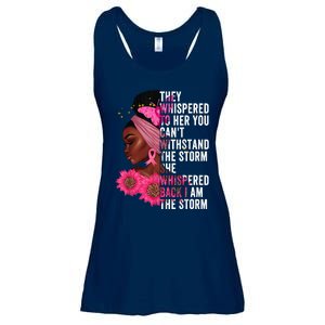 I'm The Storm Black Womens African Breast Cancer Pink Ribbon Ladies Essential Flowy Tank