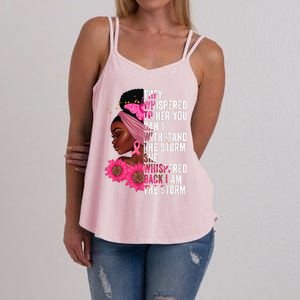 I'm The Storm Black Womens African Breast Cancer Pink Ribbon Women's Strappy Tank